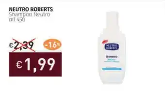 Prezzemolo e Vitale NEUTRO ROBERTS Shampoo Neutro offerta