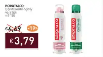 Prezzemolo e Vitale BOROTALCO Deodorante Spray offerta