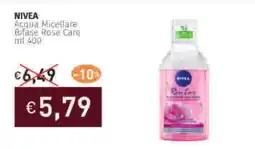 Prezzemolo e Vitale NIVEA Acqua Micellare Bifase Rose Care offerta