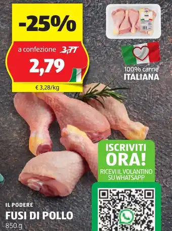 ALDI Il podere fusi di pollo offerta