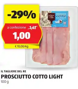 ALDI Il tagliere del re prosciutto cotto light offerta