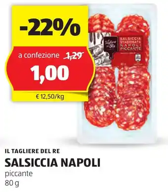 ALDI Il tagliere del re salsiccia napoli offerta