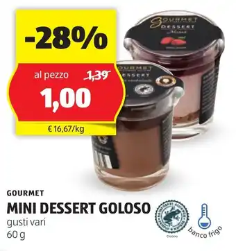 ALDI Gourmet mini dessert goloso offerta