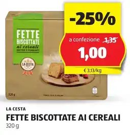 ALDI La cesta fette biscottate ai cereali offerta