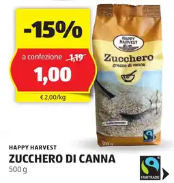 ALDI Happy harvest zucchero di canna offerta