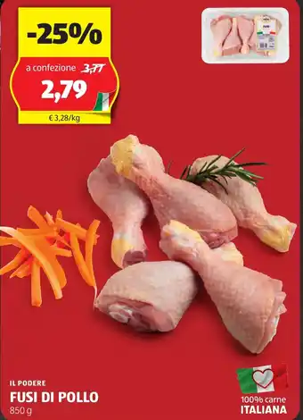 ALDI Il podere fusi di pollo offerta