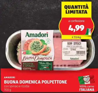 ALDI Amadori buona domenica polpettone offerta