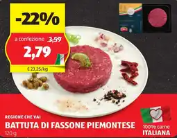 ALDI Regione che vai battuta di fassone piemontese offerta