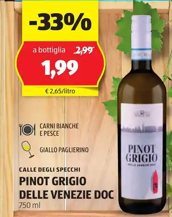 ALDI Calle degli specchi pinot grigio delle venezie doc offerta