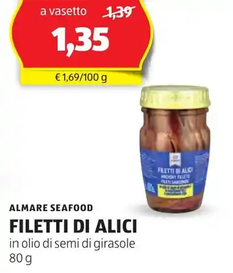 ALDI Almare seafood filetti di alici offerta