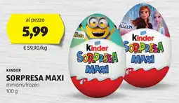 ALDI Kinder sorpresa maxi offerta