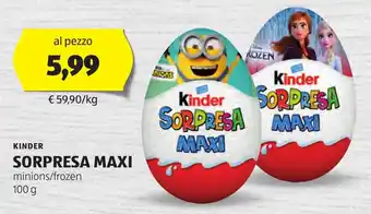 ALDI Kinder sorpresa maxi offerta