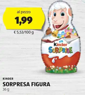 ALDI Kinder sorpresa figura offerta