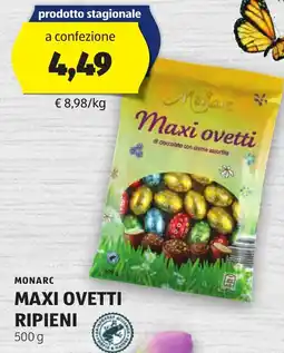 ALDI Monarc maxi ovetti ripieni offerta