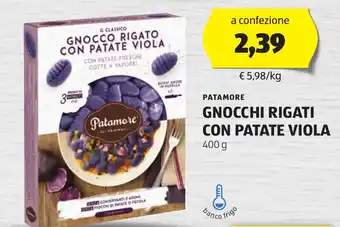 ALDI Patamore gnocchi rigati con patate viola offerta