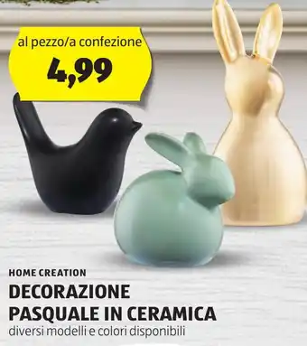 ALDI Home creation decorazione pasquale in ceramica offerta