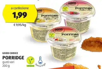 ALDI Good choice porridge offerta