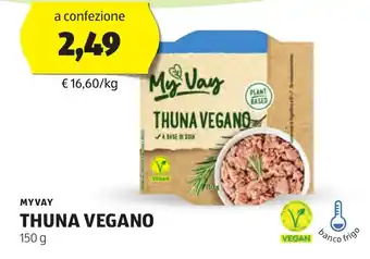 ALDI Myvay thuna vegano offerta