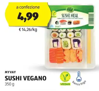 ALDI Myvay sushi vegano offerta