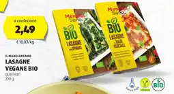 ALDI Il mangiarsano lasagne vegane bio offerta