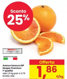 Eurospar Arance tarocco IGP Despar Premium 1 qualità offerta