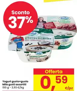 Eurospar Yogurt gusto+gusto Mila gusti assortiti offerta