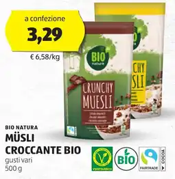 ALDI Bio natura müsli croccante bio offerta