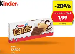 ALDI Kinder cards offerta