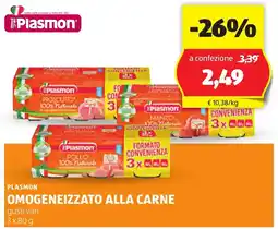 ALDI Plasmon omogeneizzato alla carne offerta