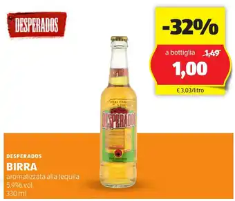 ALDI Desperados birra offerta