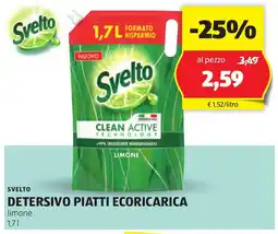 ALDI Svelto detersivo piatti ecoricarica offerta