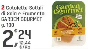 Supermercati Dok Cotolette Sottili di Soia e Frumento GARDEN GOURMET offerta