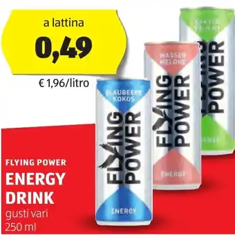 ALDI Energy drink FLYING POWER offerta