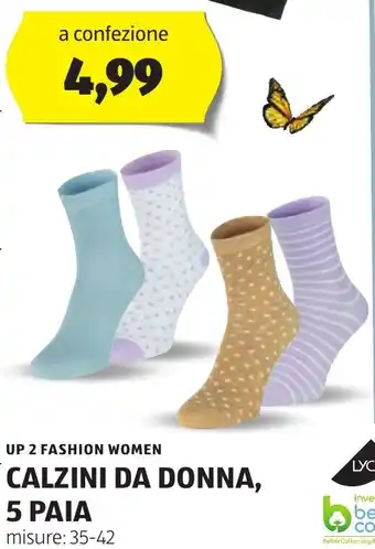 ALDI UP 2 FASHION WOMEN Calzini da donna, 5 paia offerta