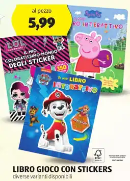 ALDI Libro gioco con stickers offerta