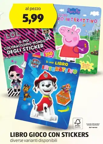 ALDI Libro gioco con stickers offerta