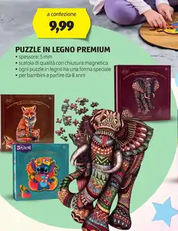 ALDI Puzzle in legno premium offerta