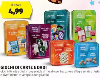 ALDI Giochi di carte e dadi offerta