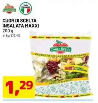 DPiù Cuor di scelta insalata maxxi offerta