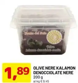 DPiù Olive nere kalamon denocciolate nere offerta