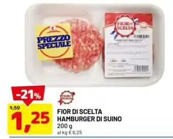 DPiù Fior di scelta hamburger di suino di suino offerta