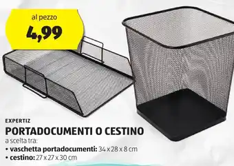 ALDI Portadocumenti o cestino EXPERTIZ offerta