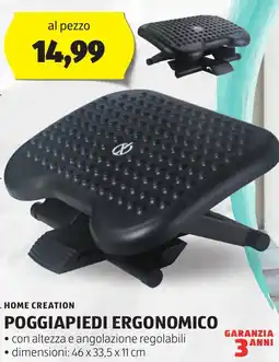 ALDI HOME CREATION Poggiapiedi ergonomico offerta