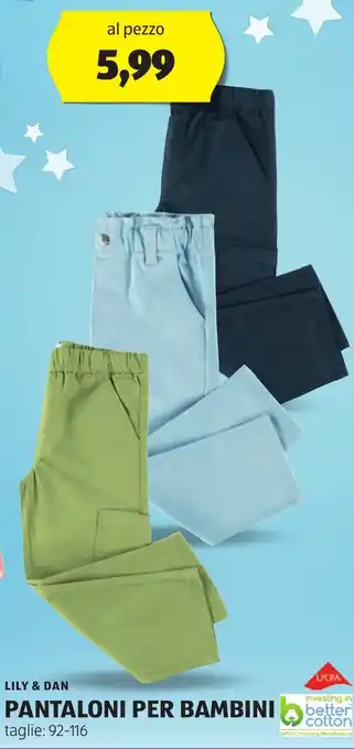 ALDI Pantaloni per bambini LILY & DAN offerta