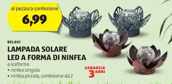 ALDI Lampada solare led a forma di ninfea offerta