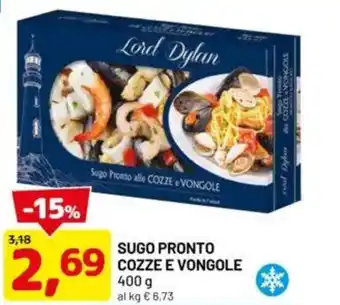 DPiù Sugo pronto cozze e vongole offerta