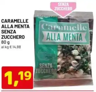 DPiù Caramelle alla menta senza zucchero offerta