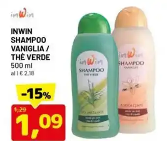 DPiù Inwin shampoo vaniglia / thè verde offerta