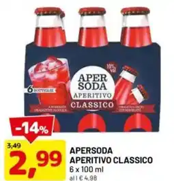 DPiù Apersoda aperitivo classico offerta