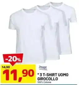 DPiù 3 t-shirt uomo girocollo offerta